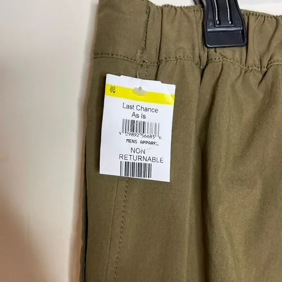Treasure & Bond Olive Green Mid Rise Slim Fit Elastic Waist Shorts NWT Size XL - Picture 9 of 12